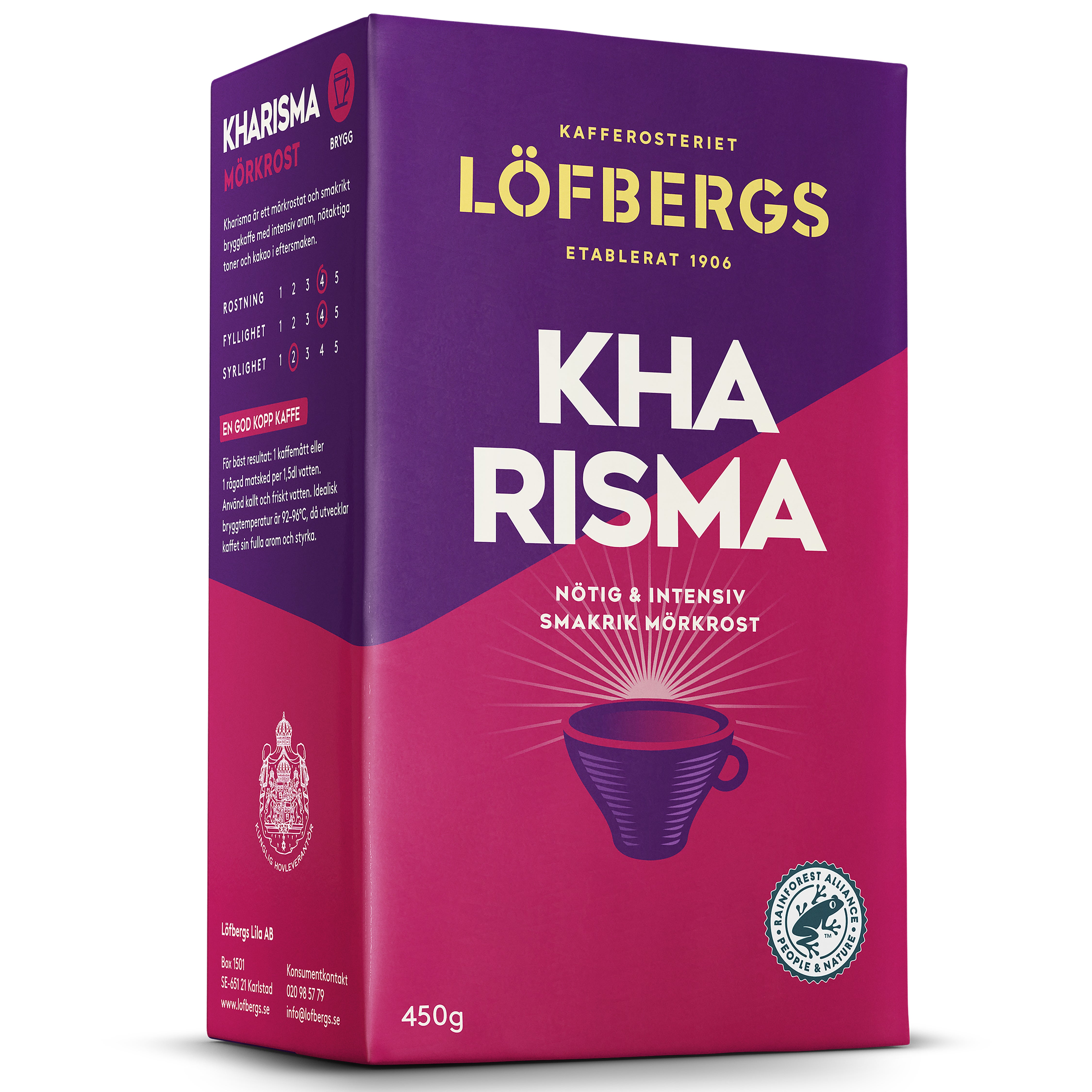 Kaffe Löfbergs Kharisma mörkrost brygg 450 g