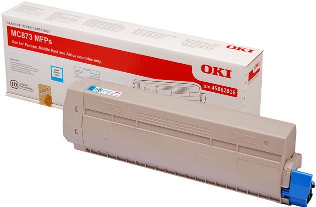 Toner OKI MC873 Cyan 10K