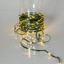 Ljusslinga Dew Drop Micro grön 36 m varmvit