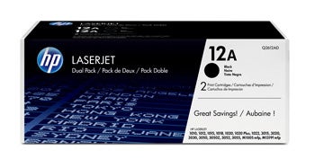 Toner HP Q2612AD svart 2 st/fp