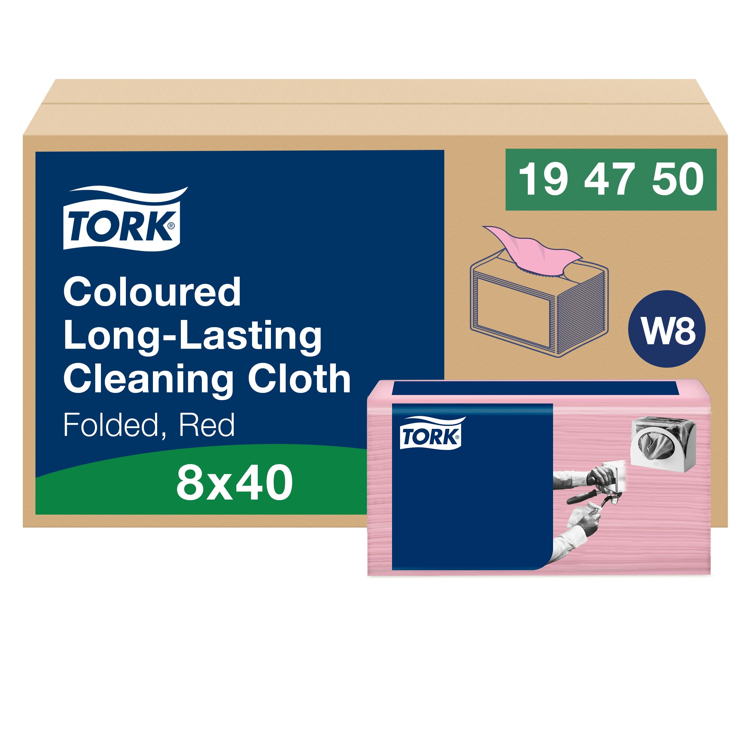 Rengöringsduk W8 Tork 40-pack