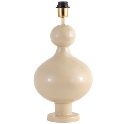 Bordslampfot Fiona H40 metall creme