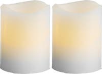 Blockljus LED May 2-pack Ø50 mm H=60 mm Star Trading