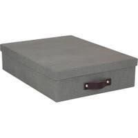 Förvaringsbox / Brevbox Bigso Oskar canvas grå