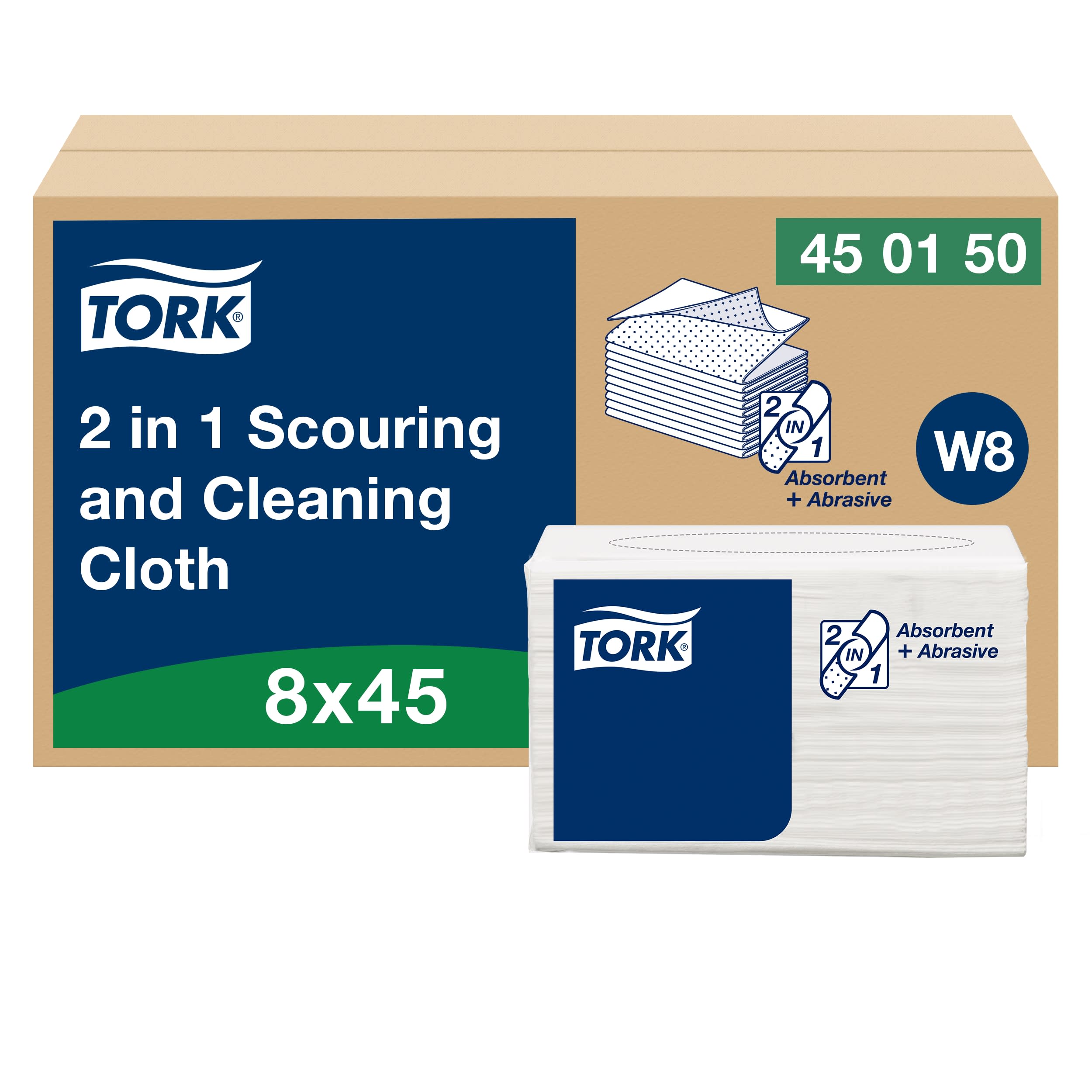 Skur-/rengöringsduk Tork 2-i-1 W8 360/trp