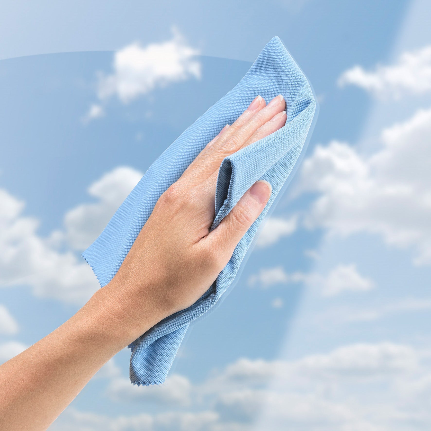 Fönsterduk 50x40 cm blå