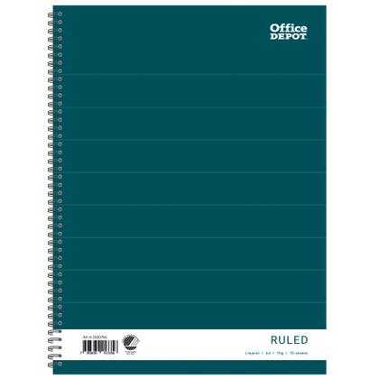 Kollegieblock A4 70blad 70g linjerat Office Depot