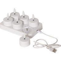 LED Värmeljus Charge 6-pack