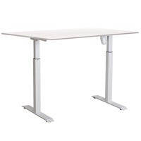 Skrivbord el Easydesk Adapt I 140x80 cm vit