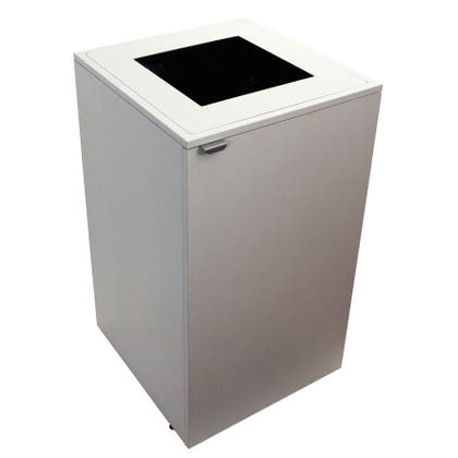 Källsorteringsskåp Diana vit med hål