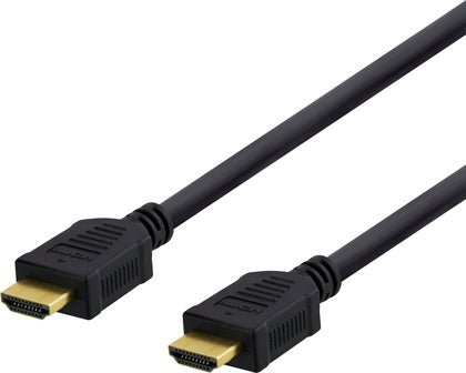HDMI-kabel High-Speed  Deltaco 15 Meter Svart