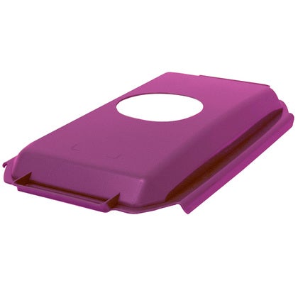 Lock med runt hål till soptunna Patricia 60 liter lila