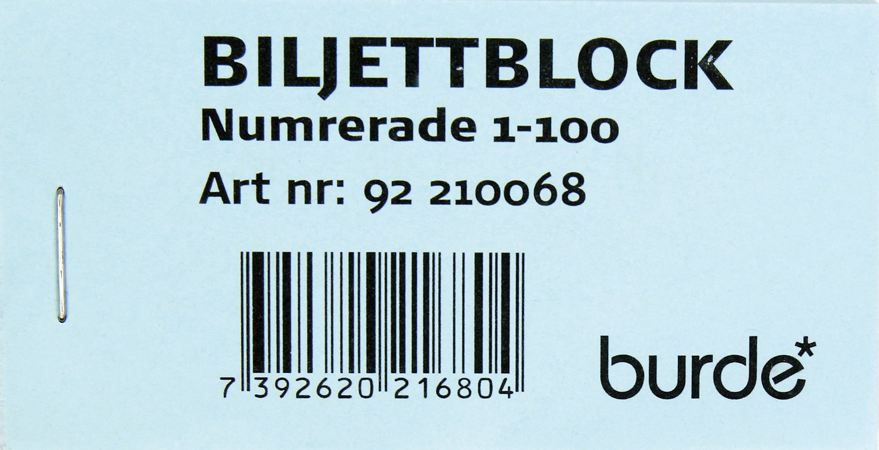 Biljettblock 1-100