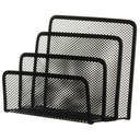 Brevställ Tråd 3 fack svart metall