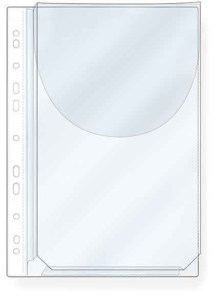 Plastficka med bälg A4 PP