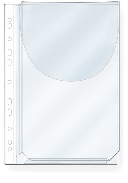 Plastficka med bälg A4 PP