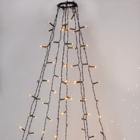 Julgransslinga Shiny grön 8x2 m varmvit