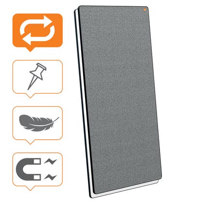 Mobil Whiteboard Move & Meet notice svart