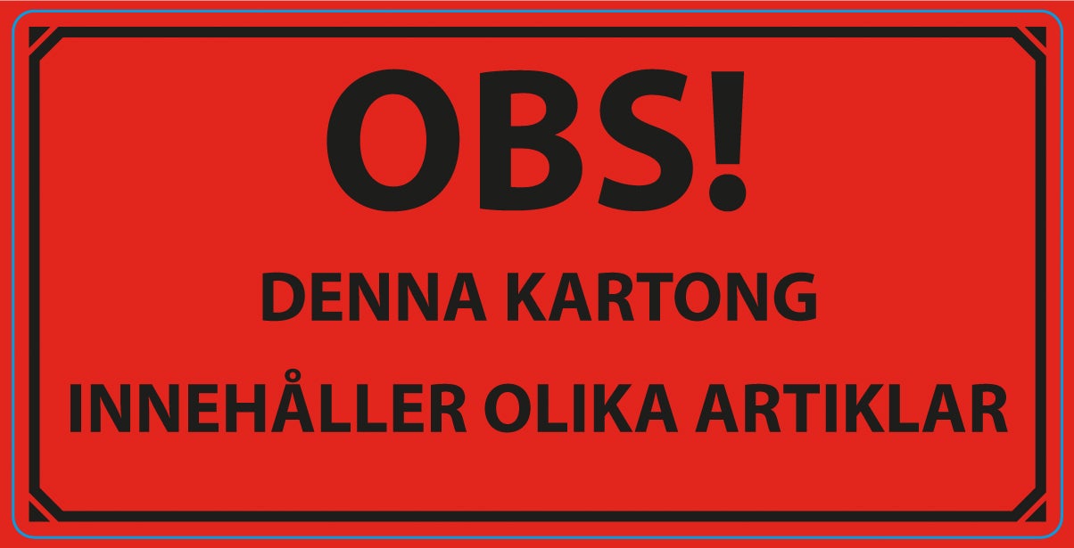 Varningsetikett Olika artiklar 1000/rl