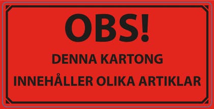 Varningsetikett Olika artiklar 1000/rl