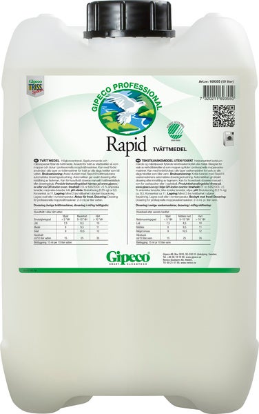 Tvättmedel RAPID Flytande 10l