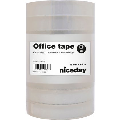 Kontorstejp Niceday 66mx15mm 8/fp