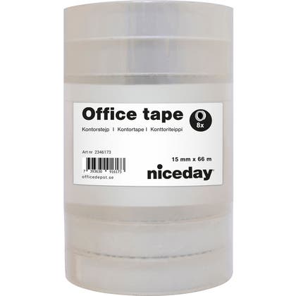 Kontorstejp Niceday 66mx15mm 8/fp