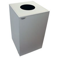 Källsorteringsskåp Diana vit runt hål