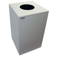 Källsorteringsskåp Diana vit runt hål