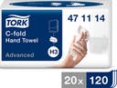 Pappershandduk C-fold Advanced Tork H3 2400 st/fp