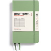 Anteckningsbok A6 linjerad Sage