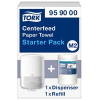 Dispenser Torkrulle Startpaket M2 Vit