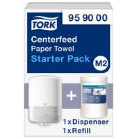 Dispenser Torkrulle Startpaket M2 Vit