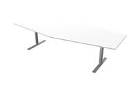 Konferensbord 280 x 120 x 80 cm vit Lanab