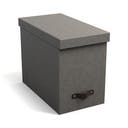 Hängmappslåda Bigso Johan canvas grå