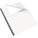 Kartongomslag A4 vit blad 100 st/fp
