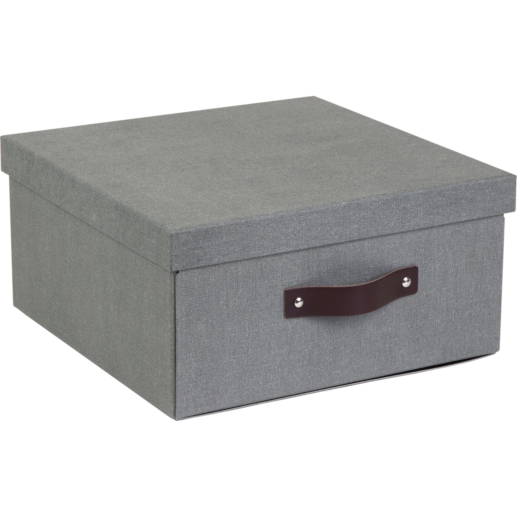 Förvaringsbox Bigso Levi canvas grå