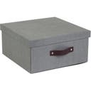 Förvaringsbox Bigso Levi canvas grå