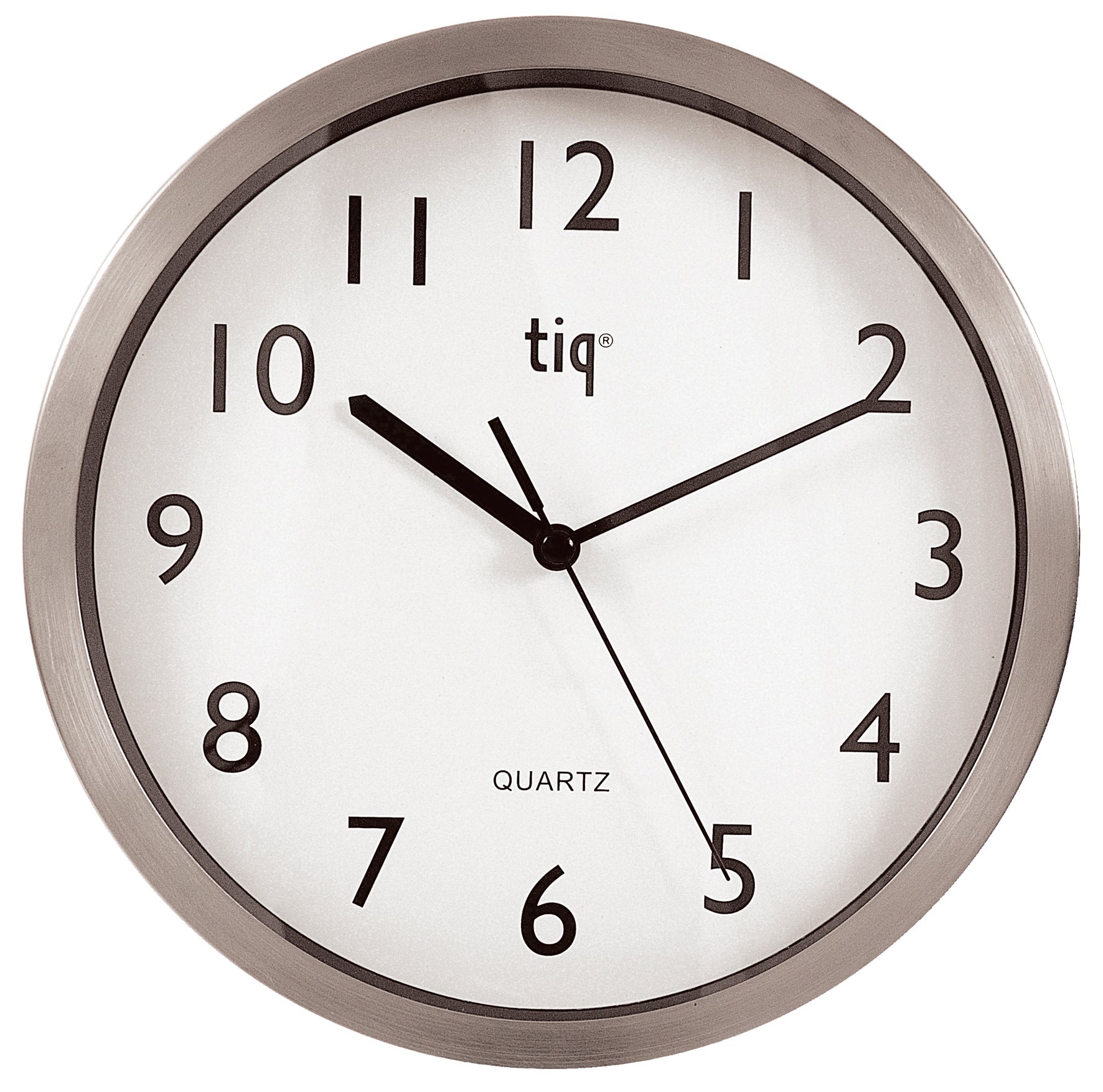 Väggklocka Tiq aluminium 20–25 cm