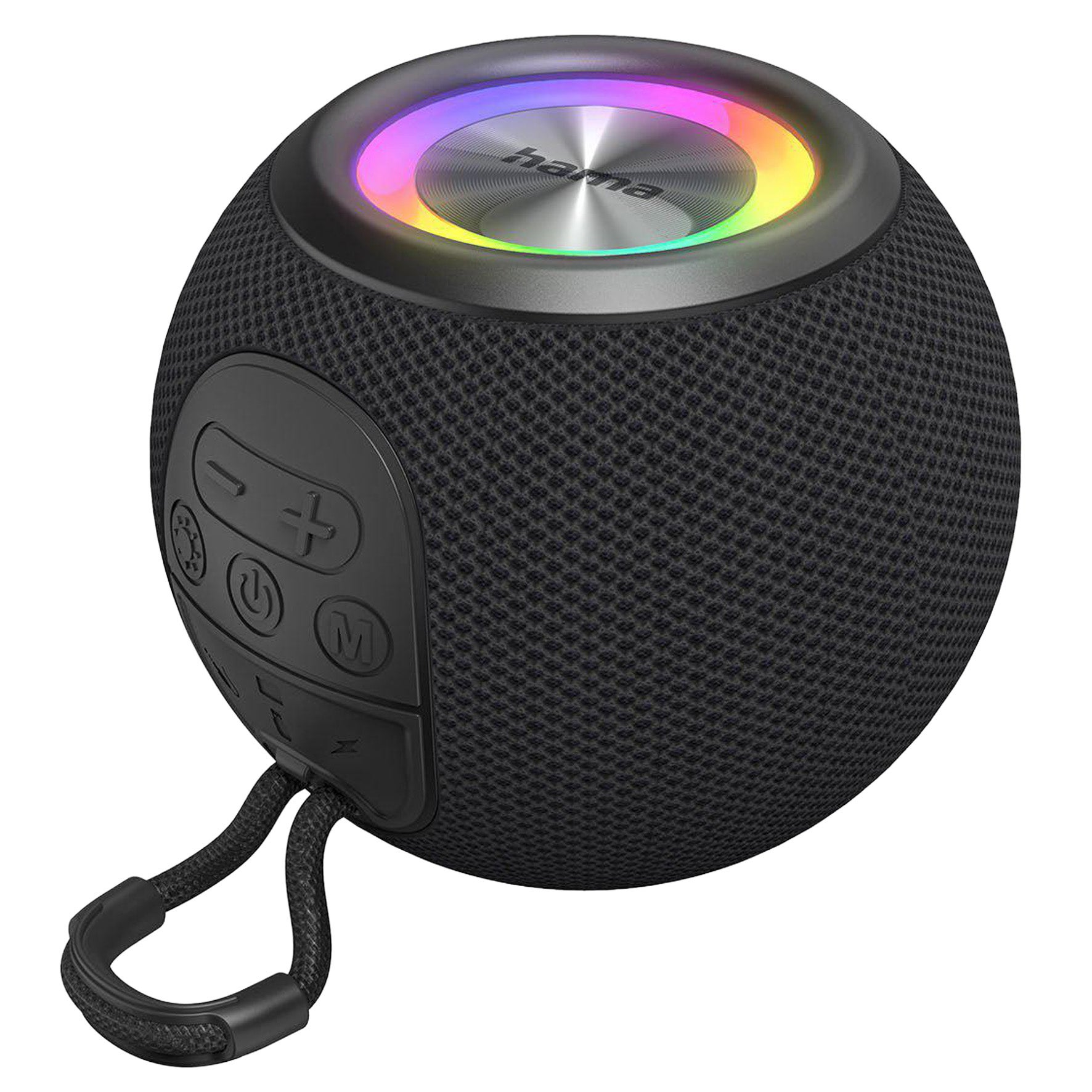 Högtalare bluetooth LED Hama Ball shape svart