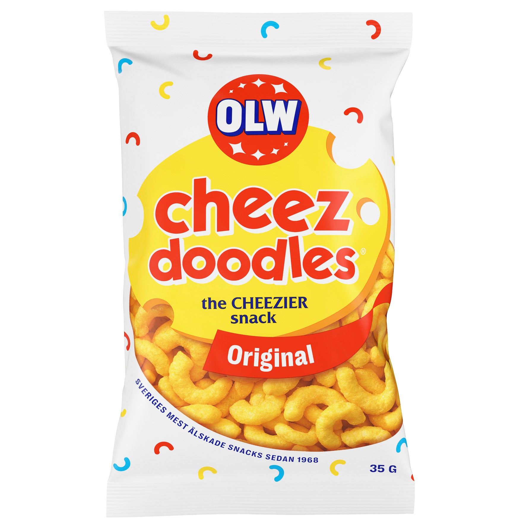 Ostbågar OLW Cheez Doodles 20x35 g