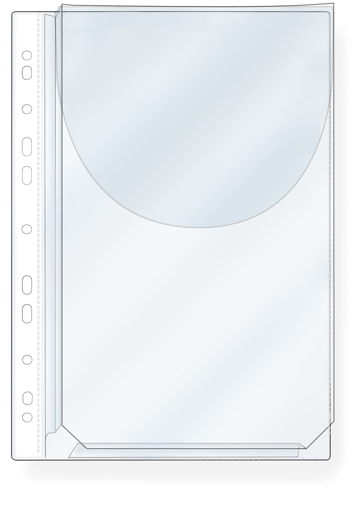 Plastficka med bälg A4 PP