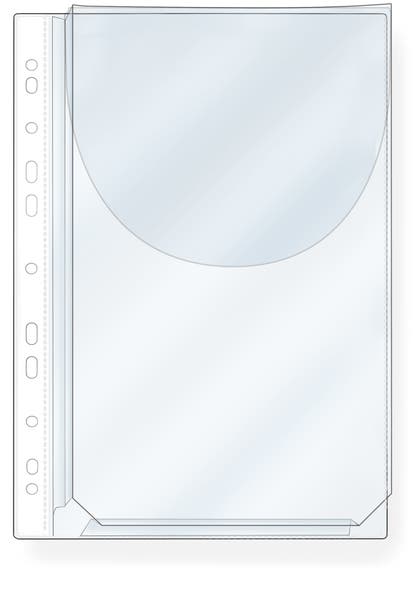 Plastficka med bälg A4 PP