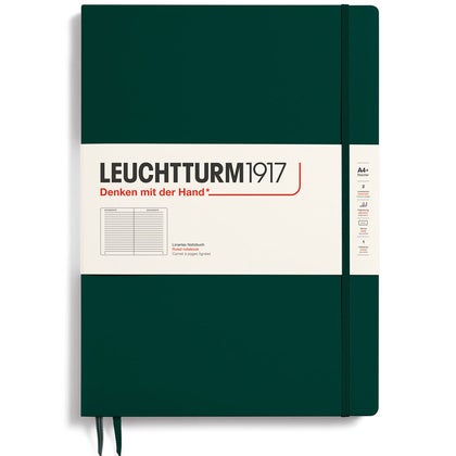 Anteckningsbok A4+ linjerad Forest green