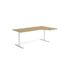 Skrivbord Höger 800 x 2000 mm Ek/Vit